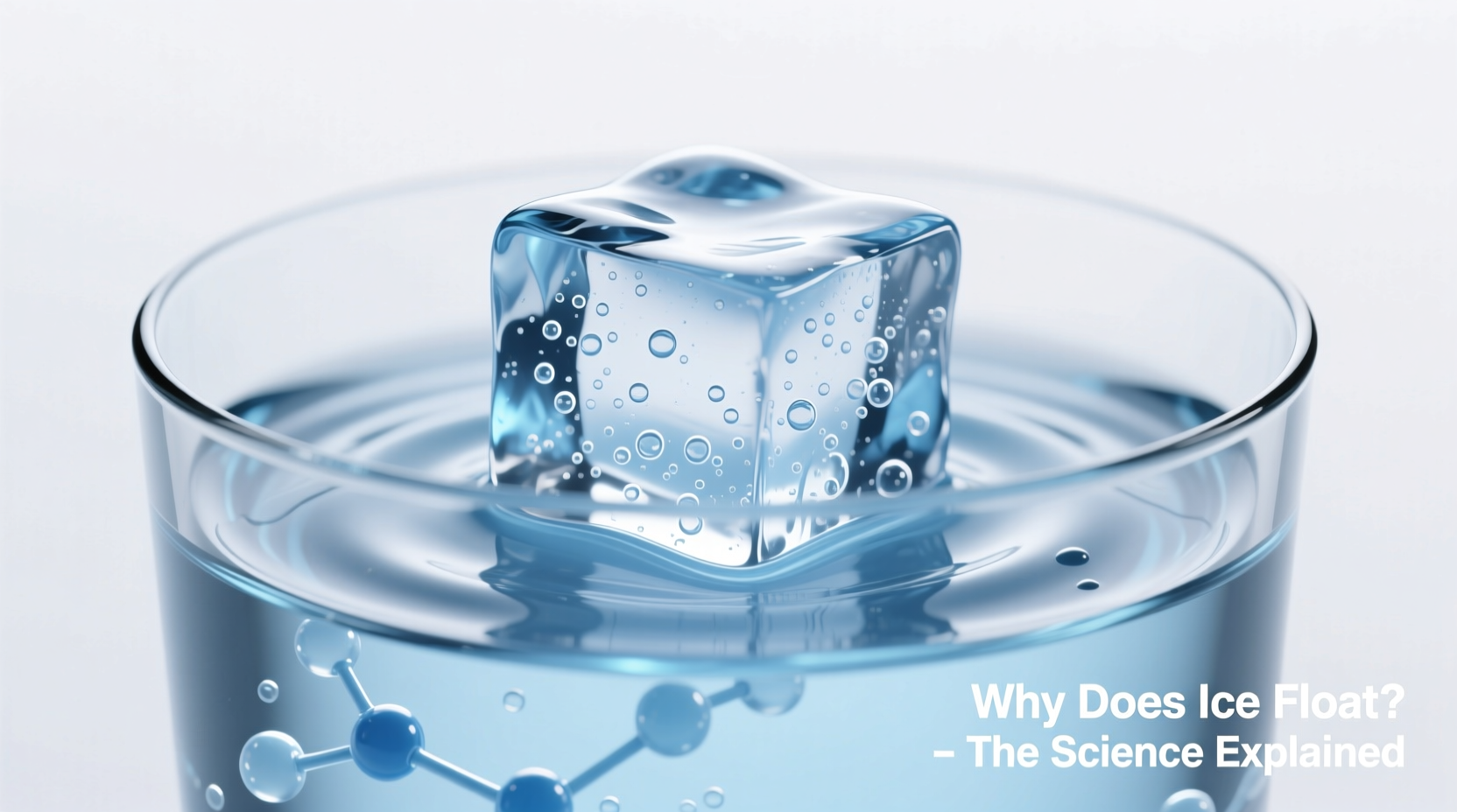 why does ice float the science behind ice floating explained
