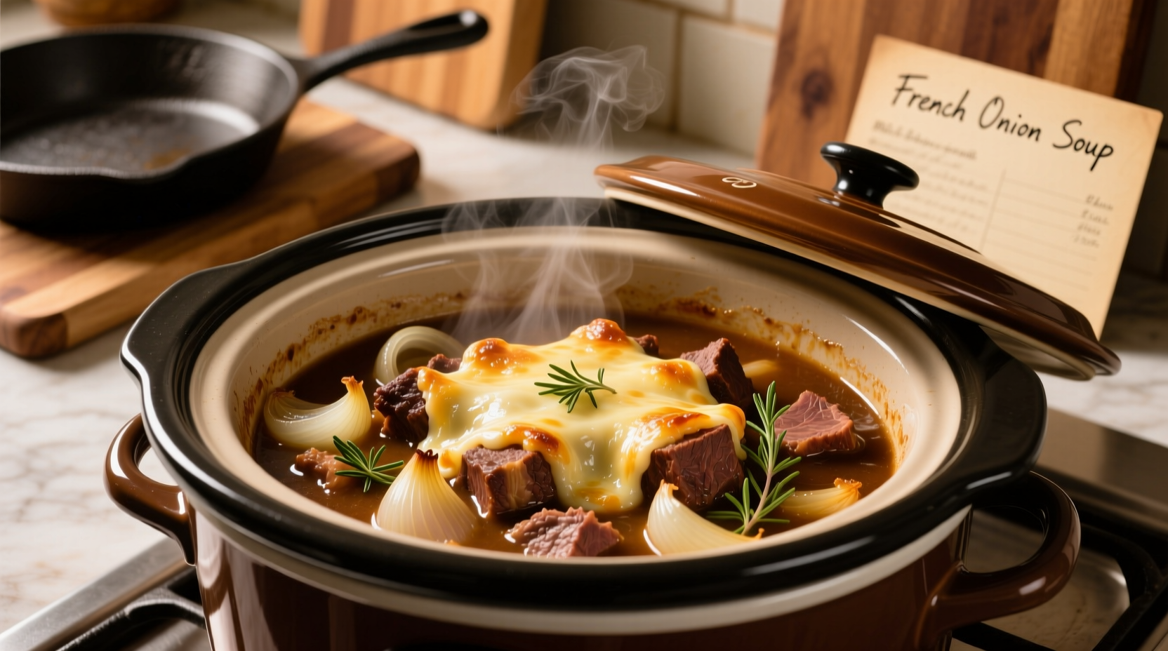 Slow Cooker Pot Roast French Onion Soup Recipe