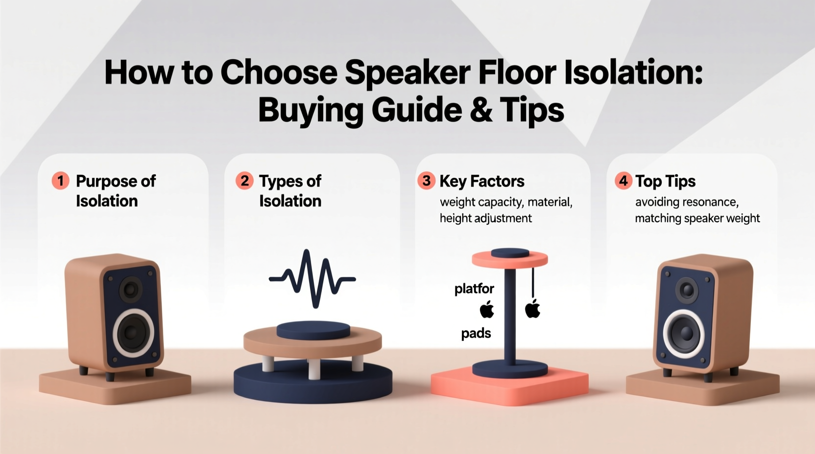 speaker floor isolation