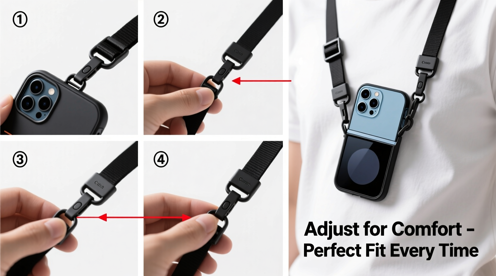 mastering your z flip crossbody case step by step guide to adjusting the lanyard for the perfect fit