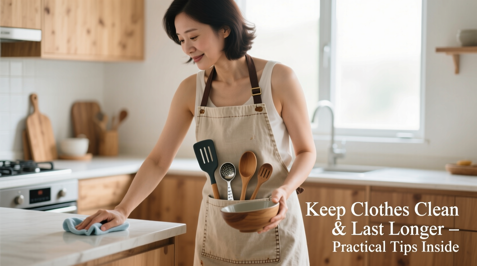 practical tips for using sleeveless aprons to keep your clothes clean and lasting longer