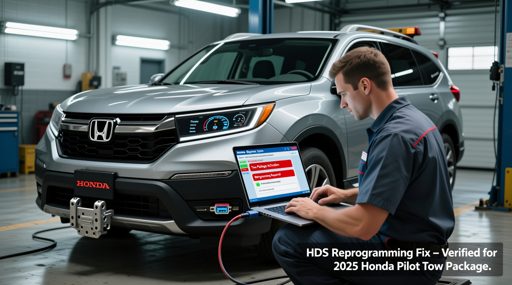 honda pilot 2025 tow package activation fix