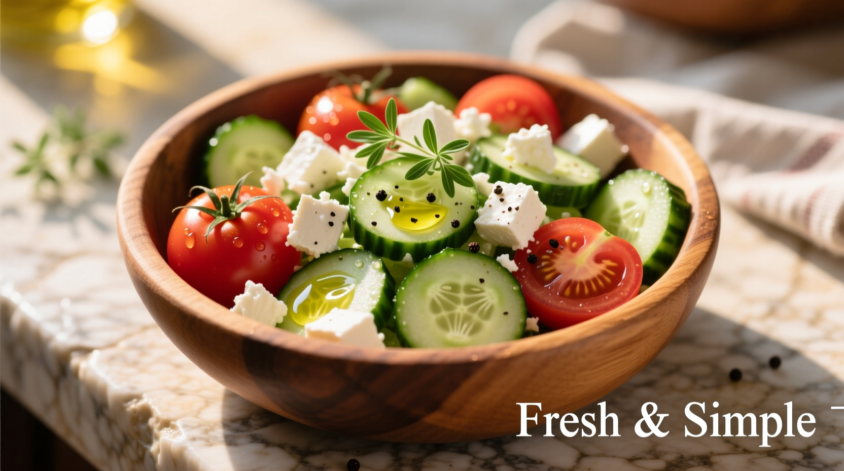 Perfect Cucumber Tomato Feta Salad Recipe in 15 Minutes