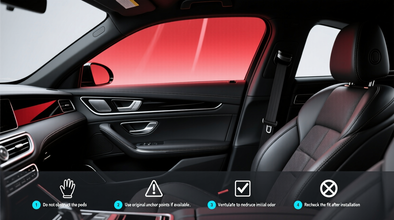 Red Window Tint on Black Car Buying Guide