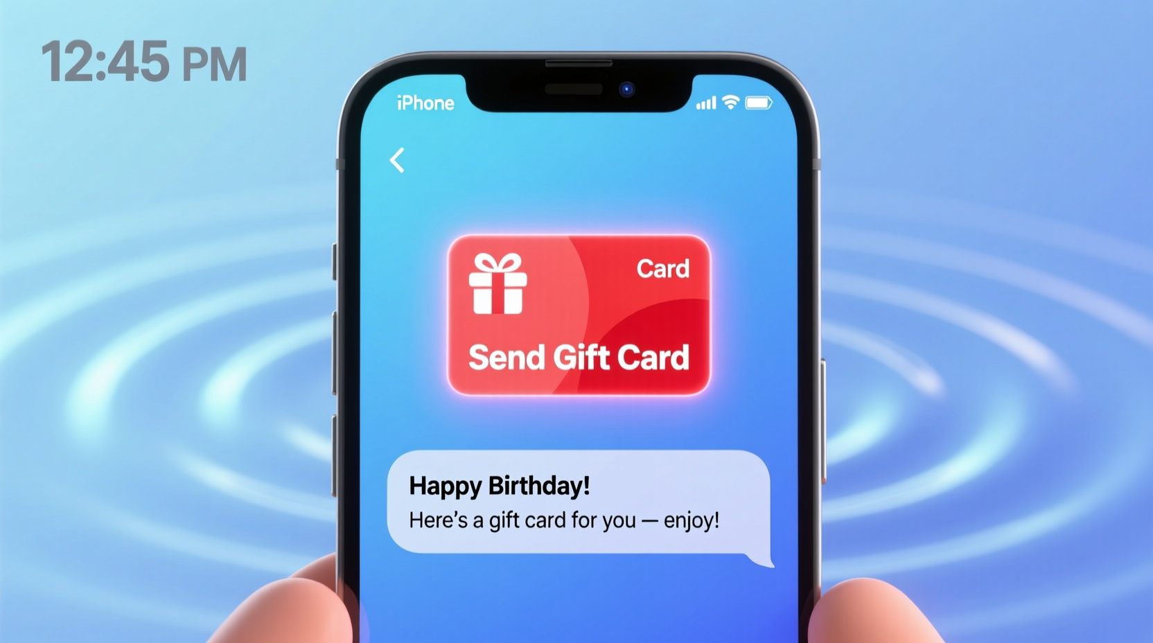 can i send a gift card via text ideas options