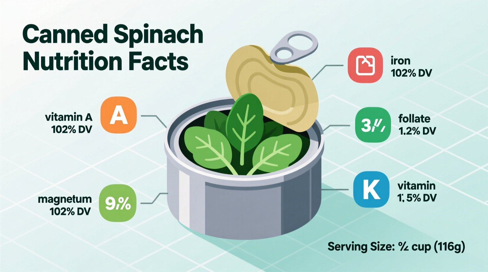 Canned Spinach Nutrition: Science-Backed Comparison