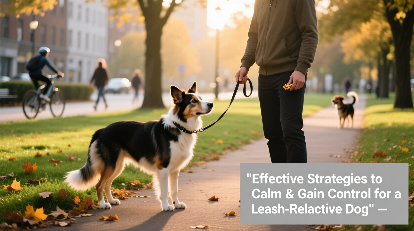 effective strategies to calm and gain control of a leash reactive dog