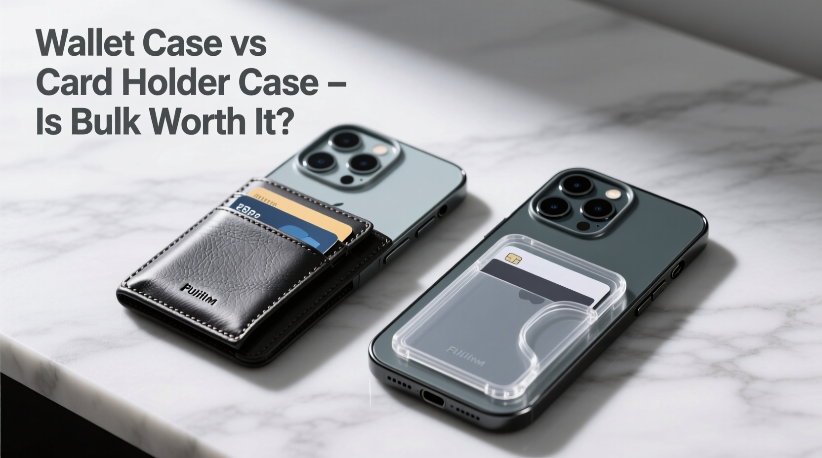 iphone wallet case vs card holder case is the added bulk worth it