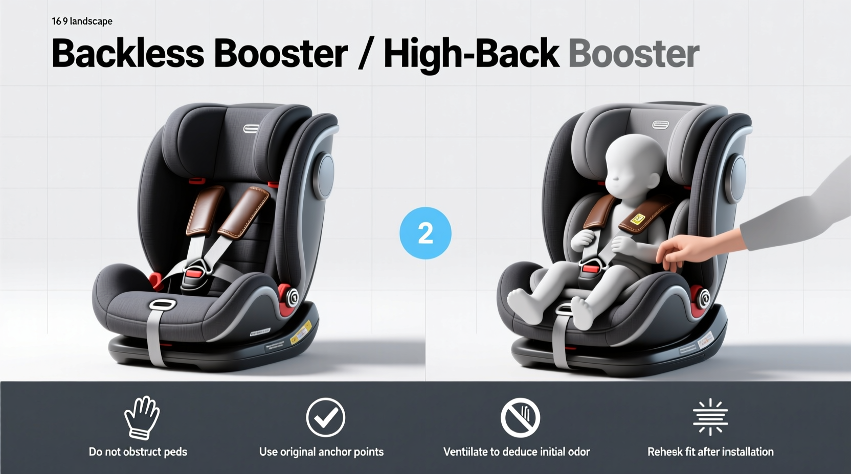 backless booster vs high back