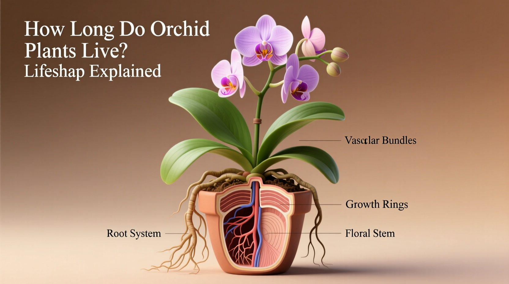 how long do orchid plants live