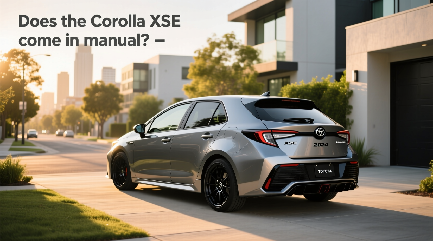 Corolla Hatchback XSE Manual Guide