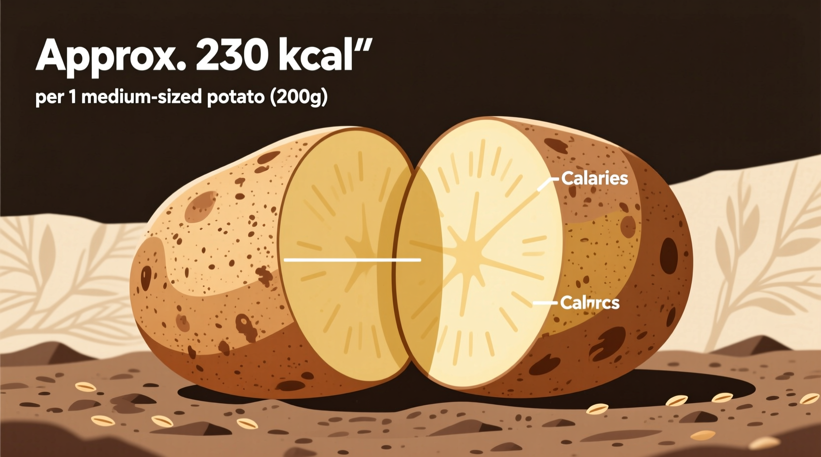 calories in large potato
