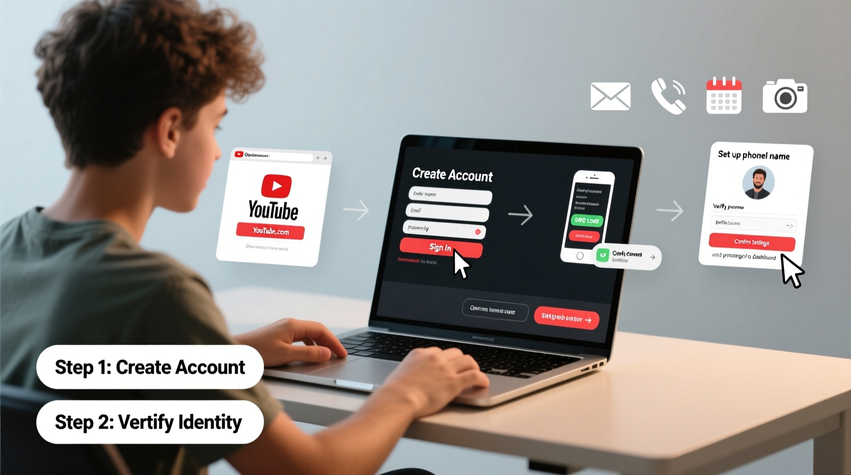 step by step guide how to sign up with youtube and start sharing your videos