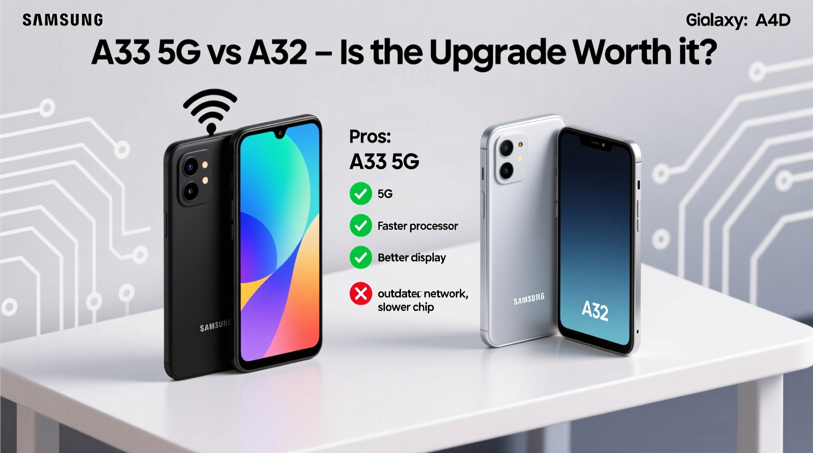 samsung a33 5g vs a32 is it worth upgrading or sticking with the older model