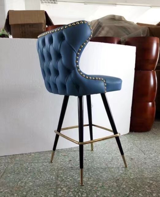 Bar furniture unique leather high counter bar stool