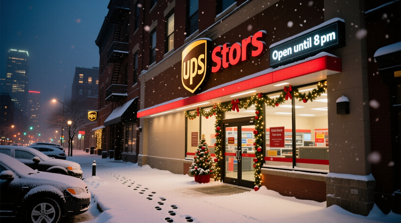 is the ups store open on christmas eve