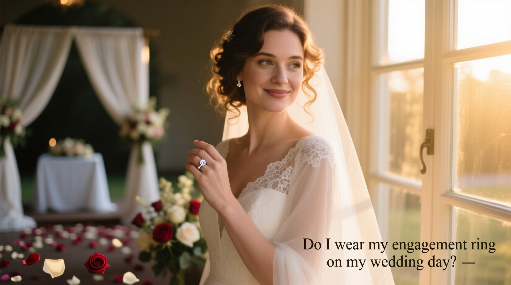 do i wear my engagement ring on my wedding day