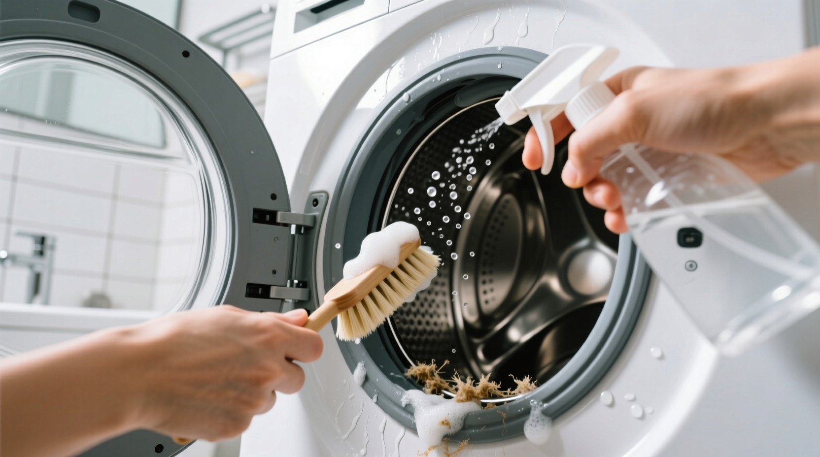 how to clean front load washer