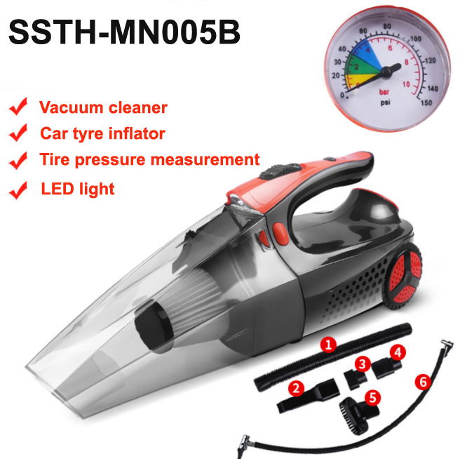 Multipurpose Vacuum Cleaner with Blower and Inflator