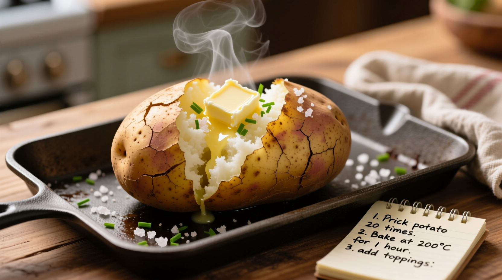 how do you make a jacket potato in the oven