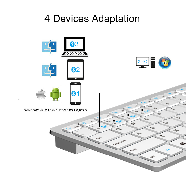 New Dual Mode portable abs 78 keys cheap slim wireless bluetooth keyboard bk301ba