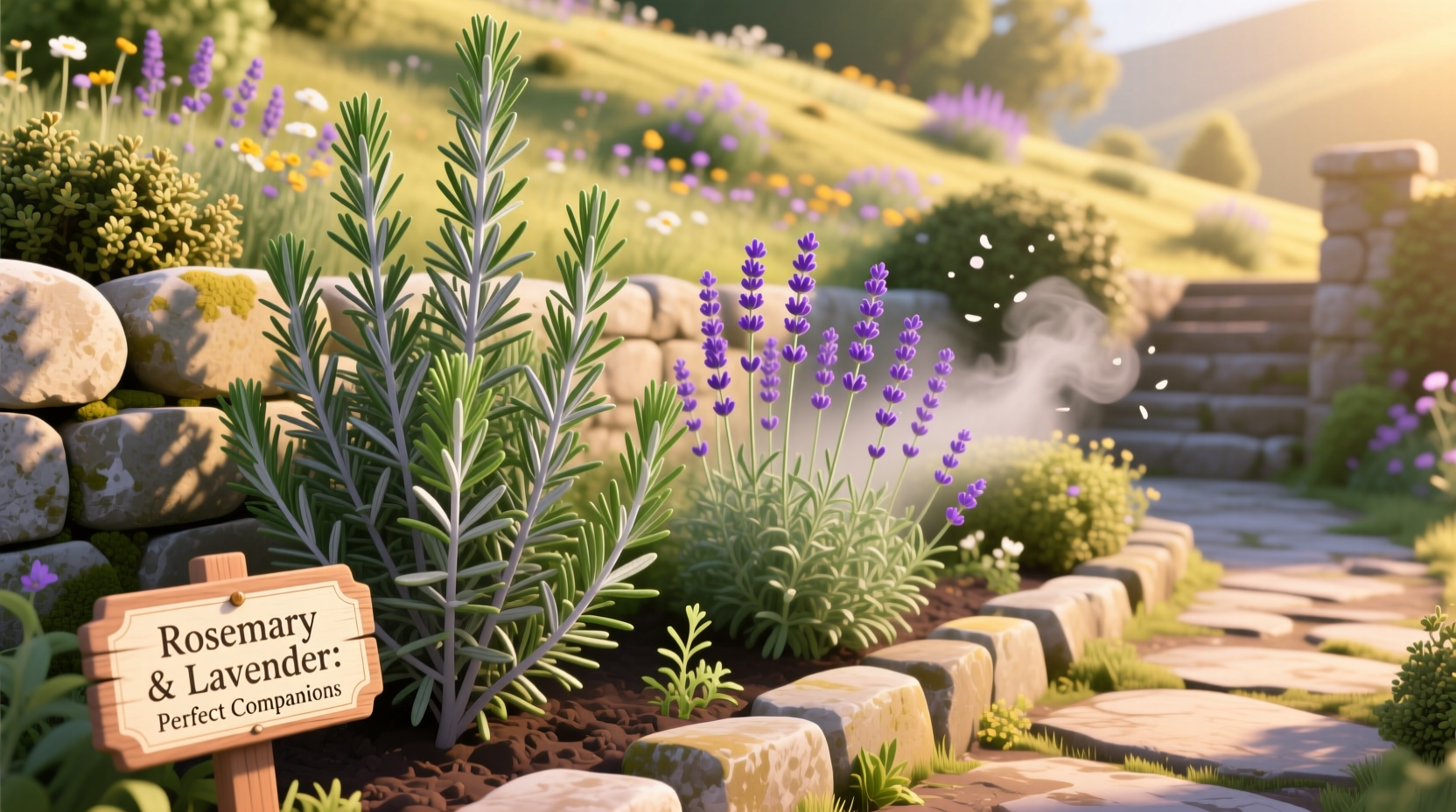 can rosemary and lavender be planted together