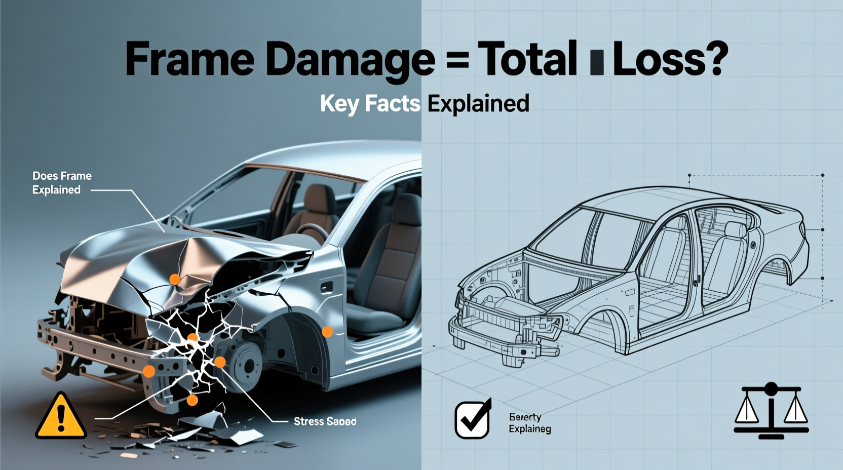 does frame damage total a car