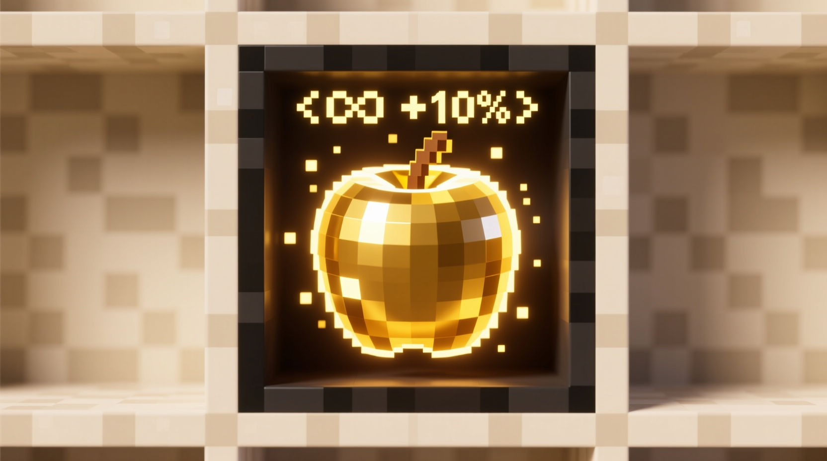 Minecraft enchanted golden apple item in inventory