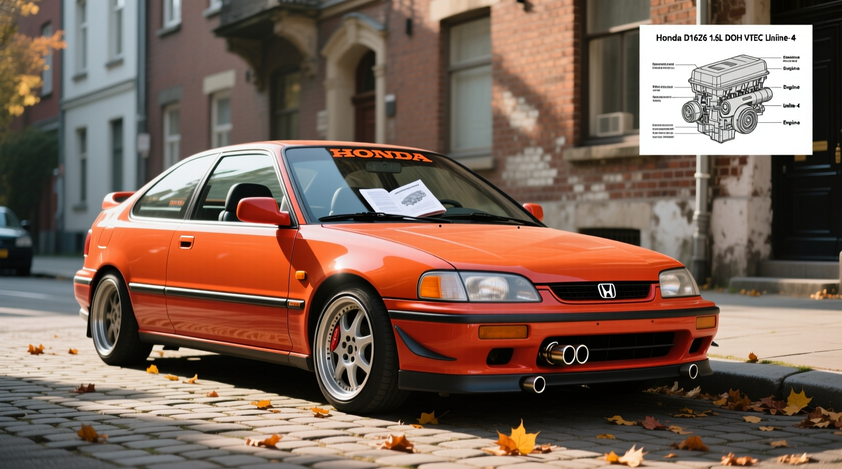 1994 Honda Civic Si hatchback in gray with factory wheels and spoiler