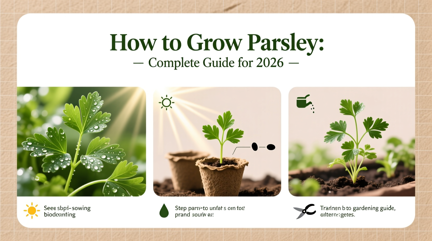 how do you grow parsley