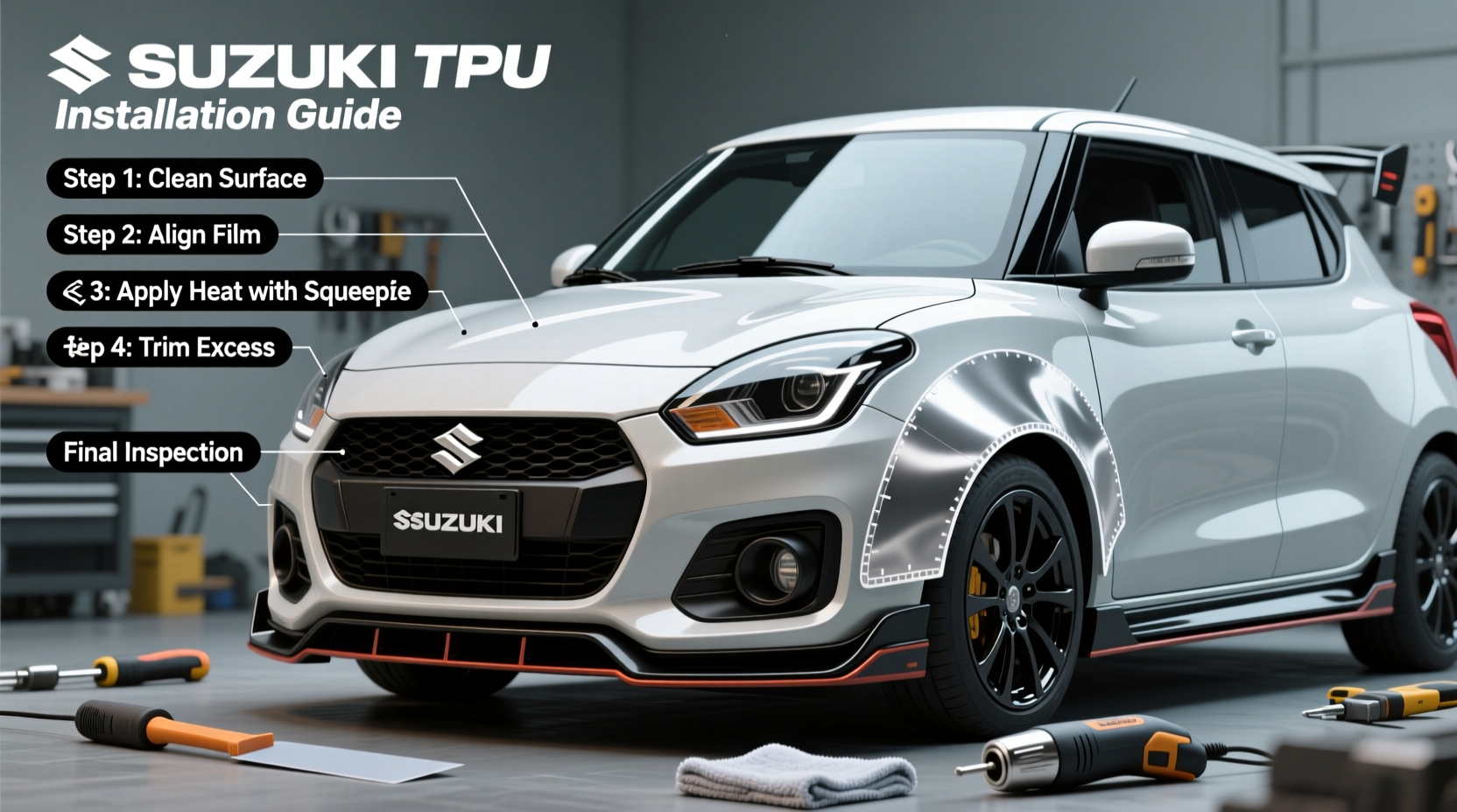 Suzuki Swift TPU Installation Guide: Full Step-by-Step