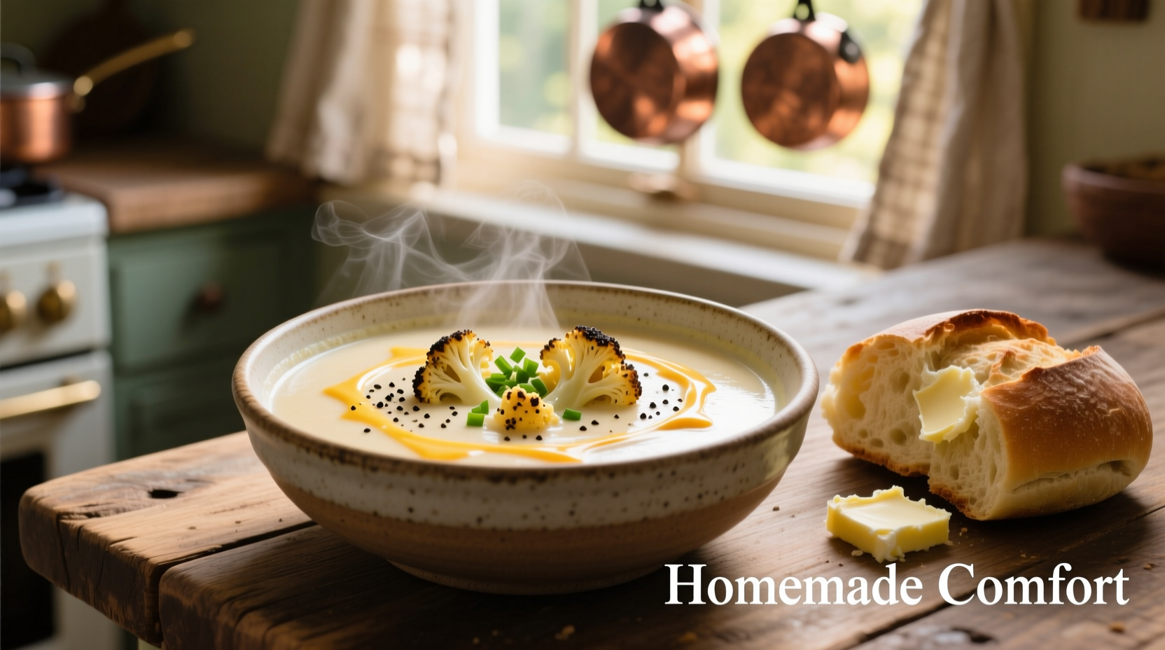 cauliflower soup cheddar