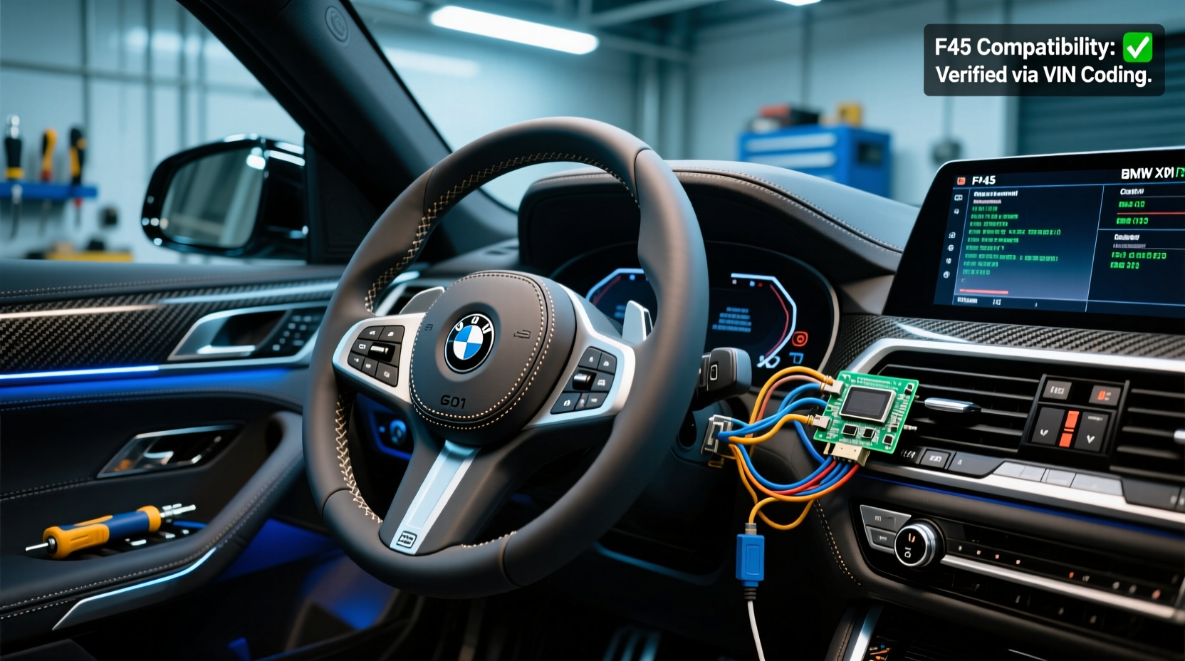 g01 vs f45 x3 steering wheel swap