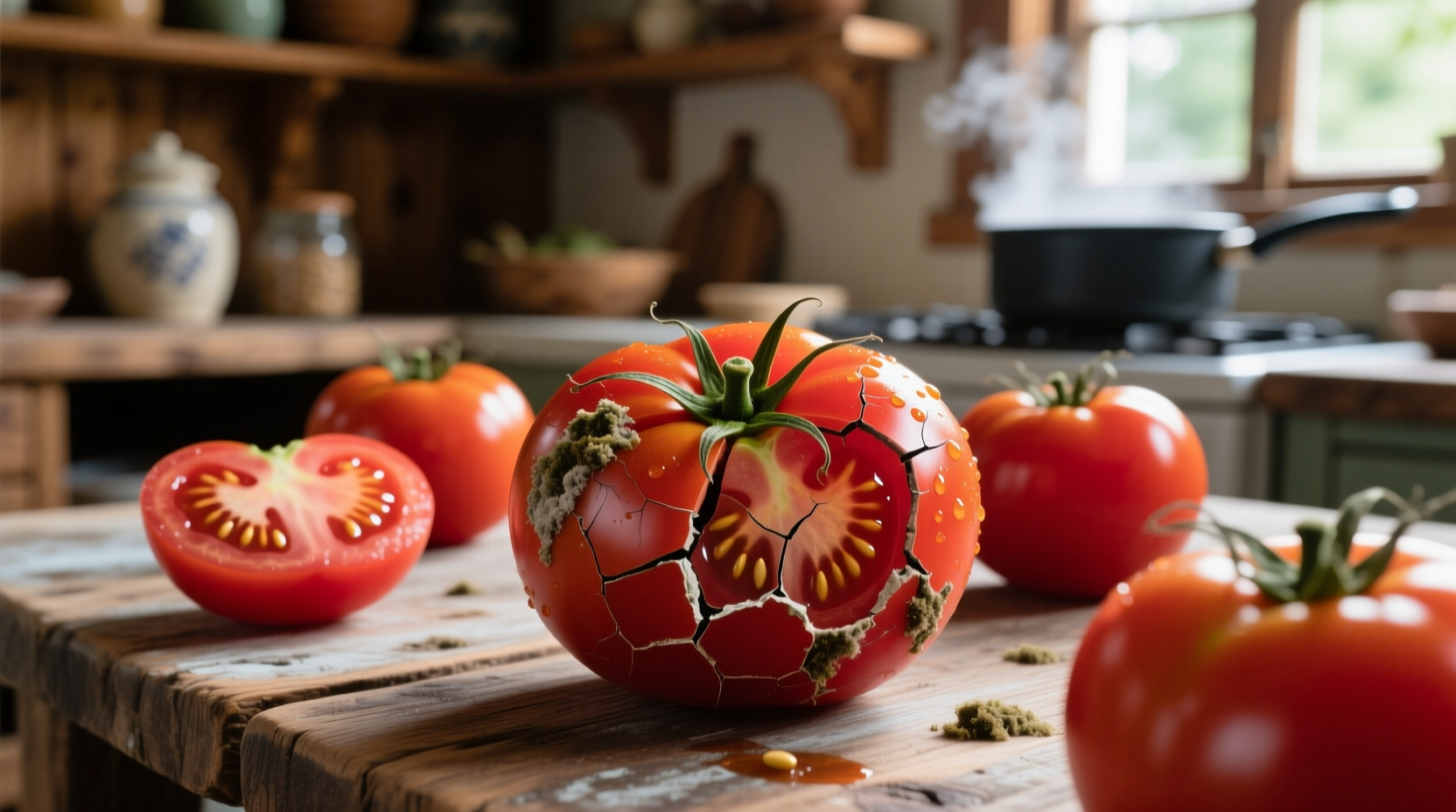 are cracked tomatoes still edible