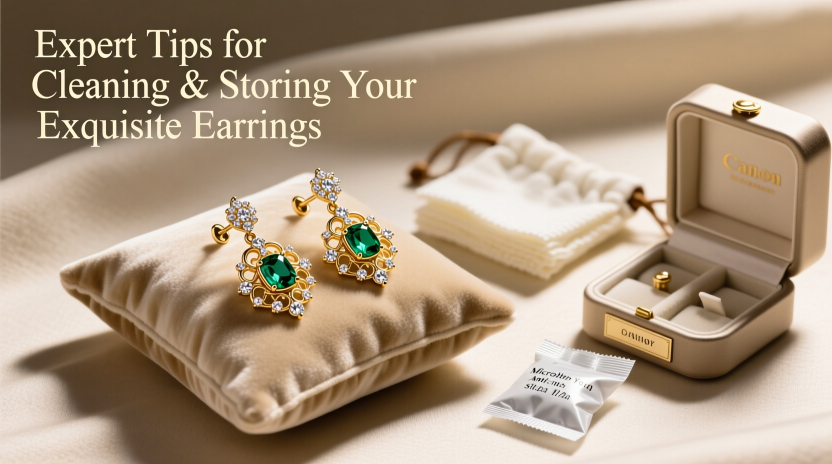 expert tips for cleaning and storing your exquisite earrings to keep them sparkling