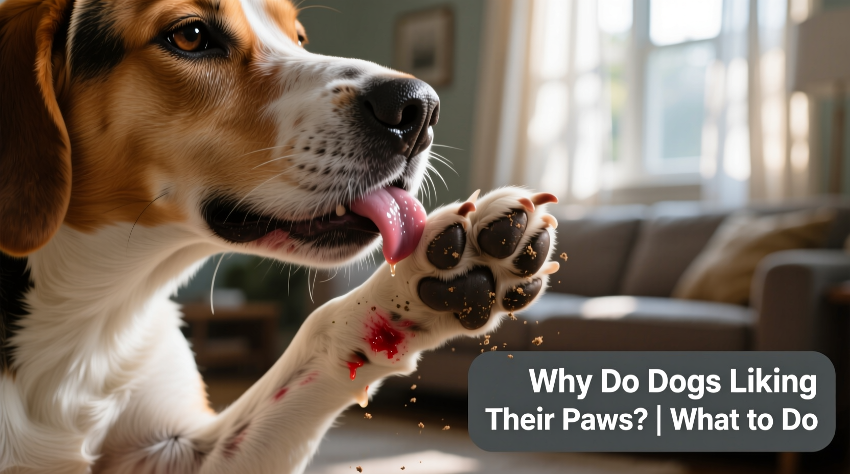 dog paw licking why it happens and what to do
