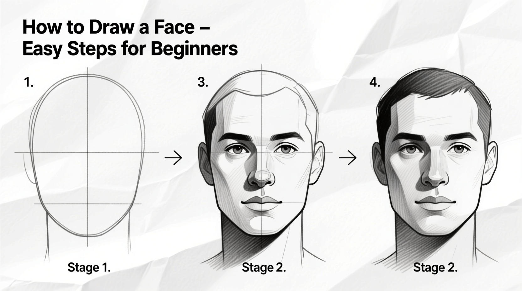 master simple steps how to draw a face easily for beginners