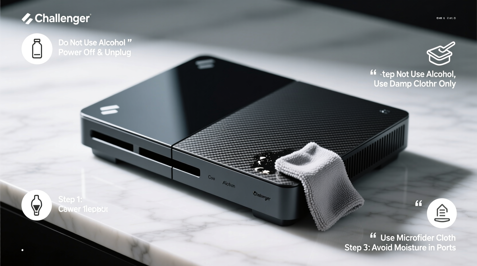challenger carbon console cleaning guide
