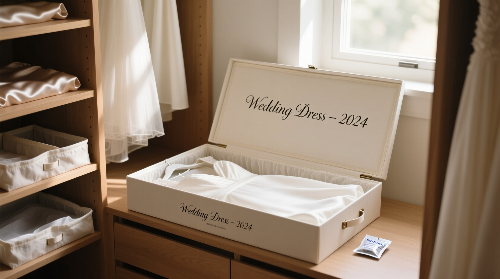 how to store wedding dress