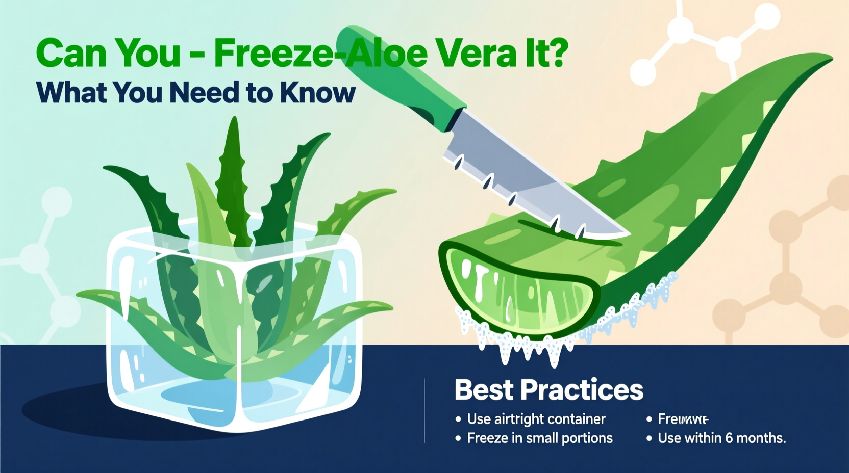 can you freeze aloe vera plant
