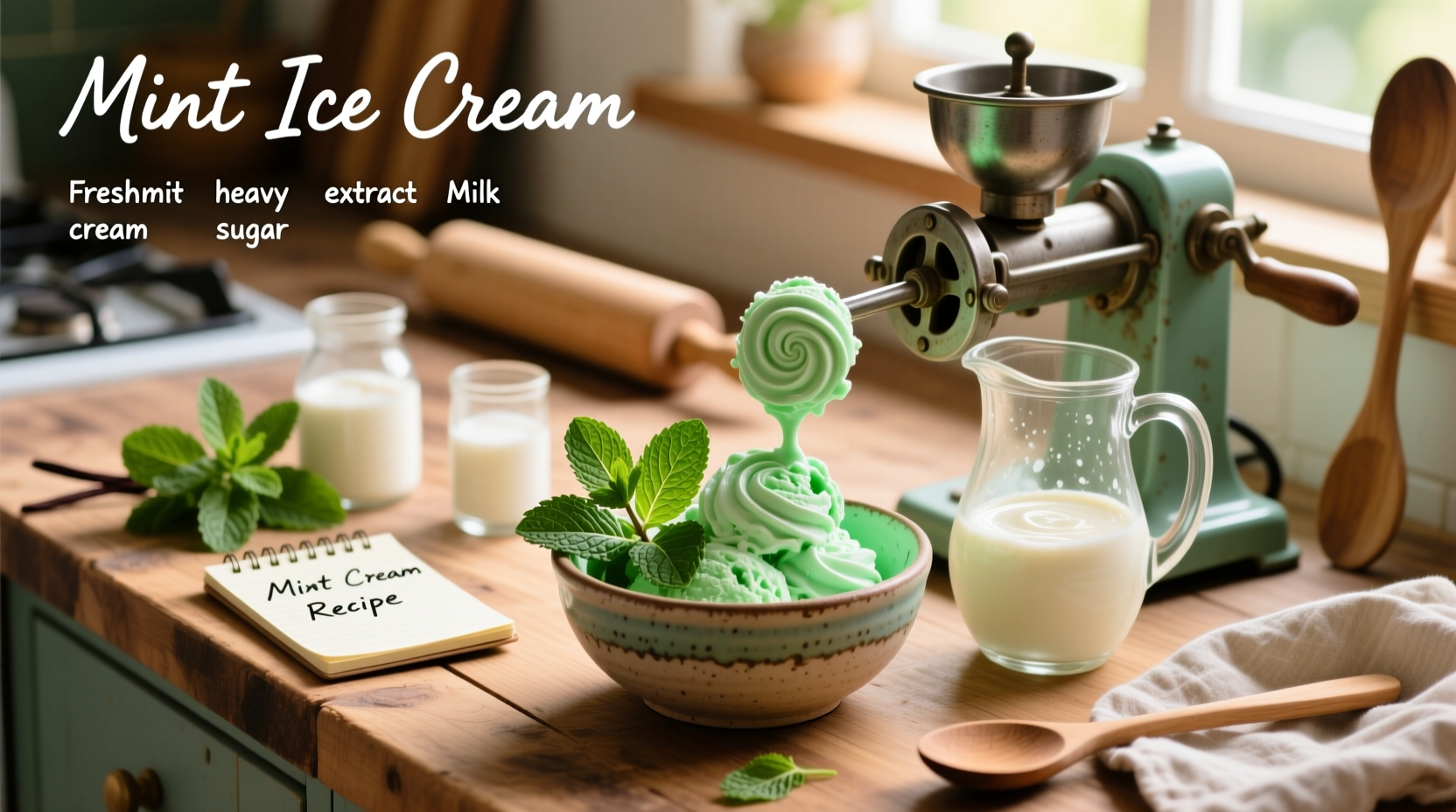 How to Make Mint Ice Cream at Home