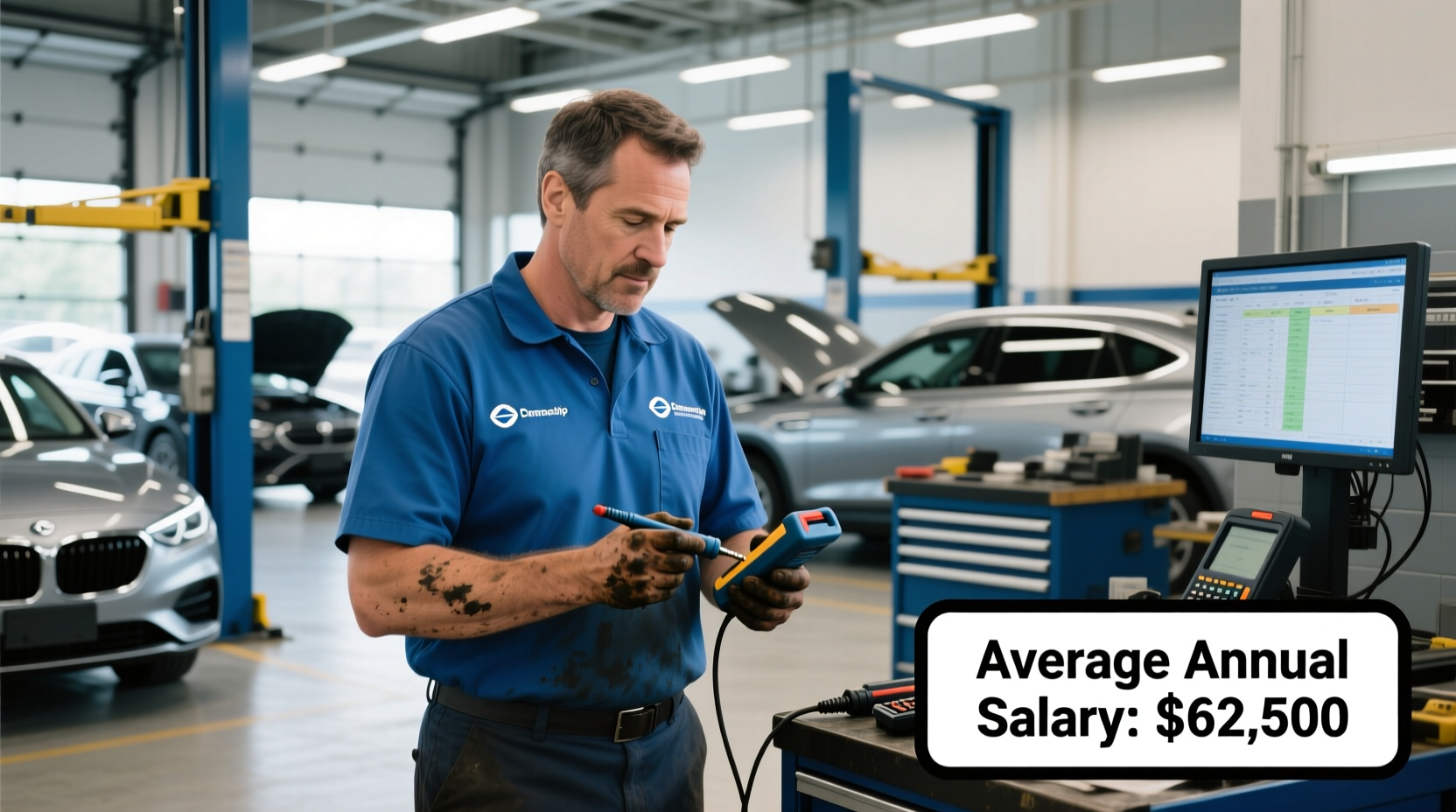 how much does a mechanic at a car dealership make