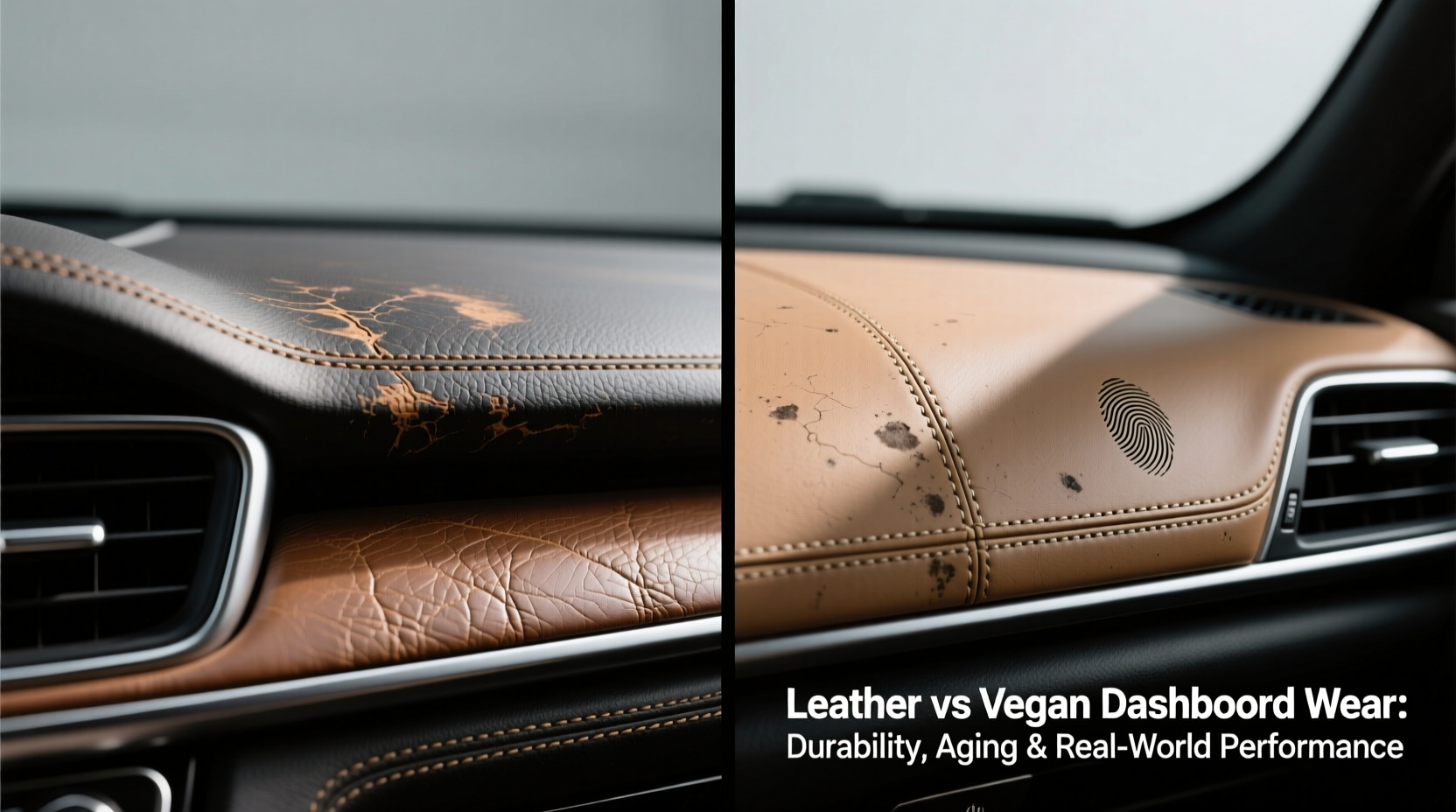 leather vs vegan dashboard wear