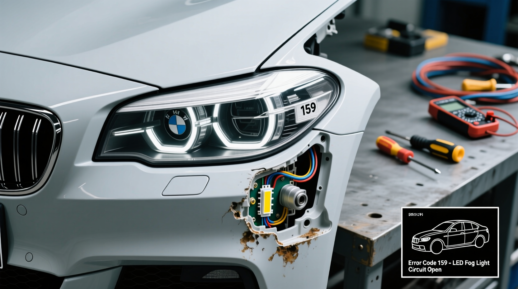 Fix BMW LED Fog Light Error 159 (F10/F11/F12/F13)