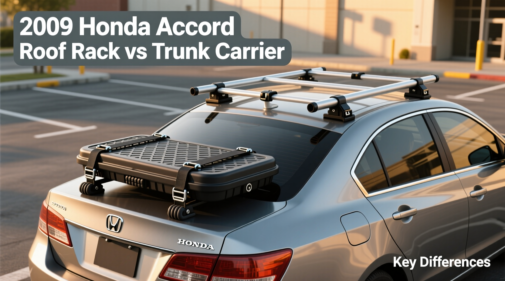 accord 2009 roof rack vs trunk carrier
