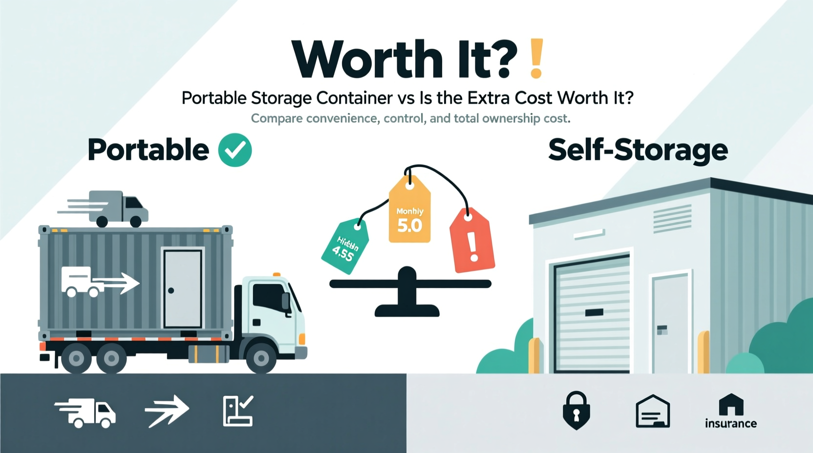 portable storage container vs self storage unit is paying extra really worth it