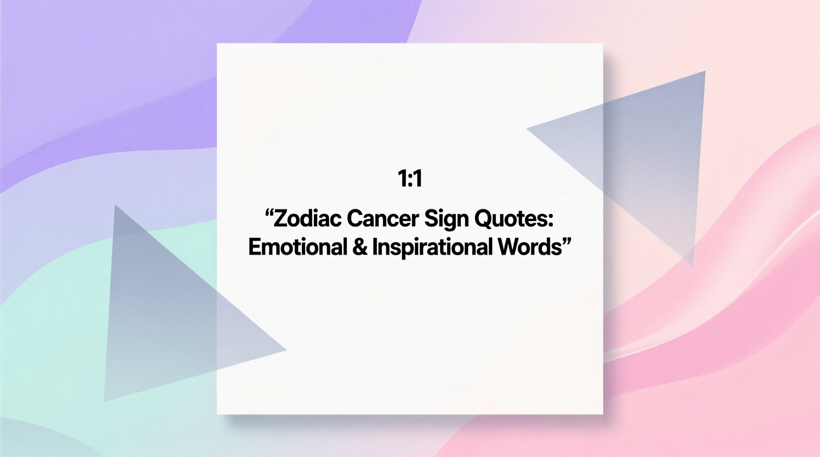 zodiac cancer sign quotes