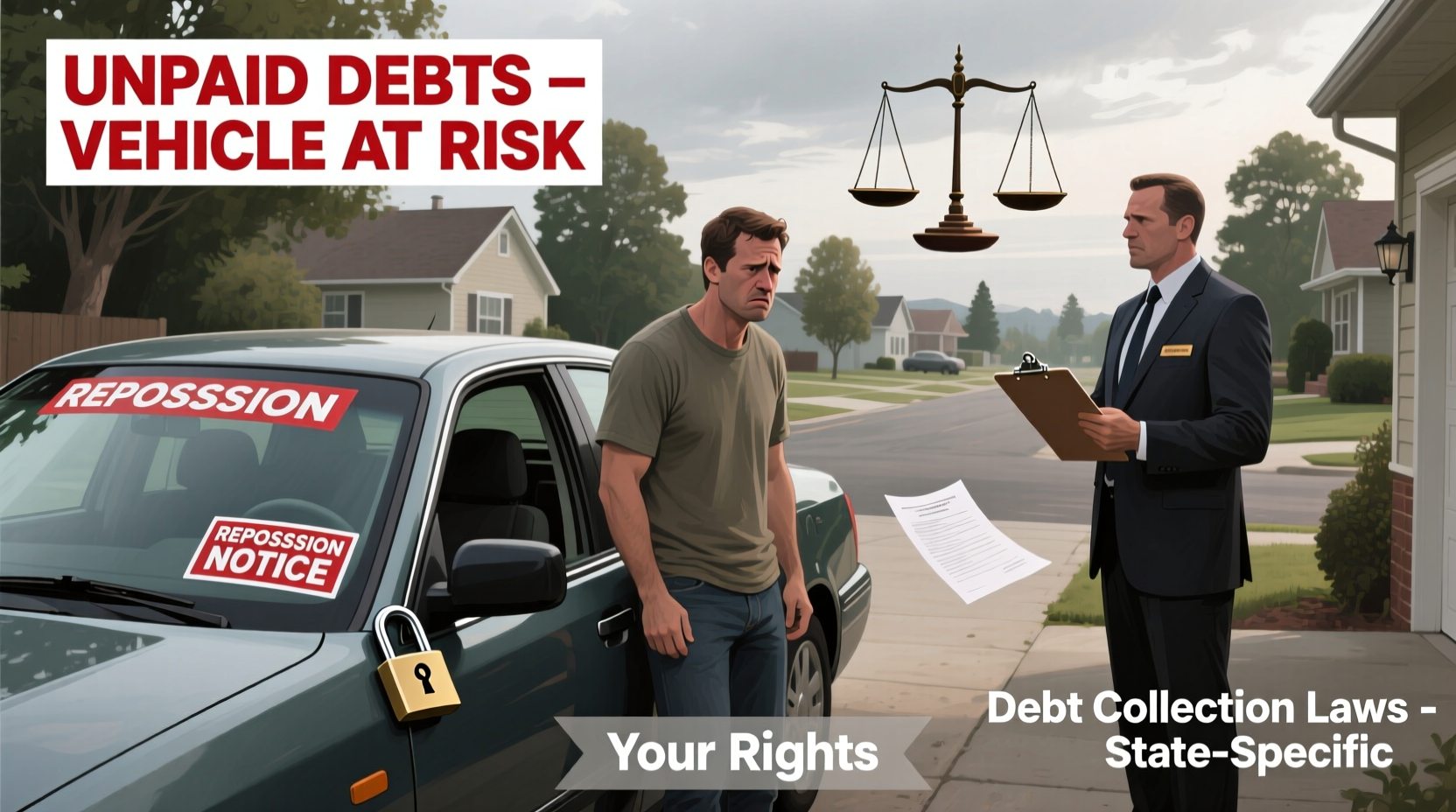 can a debt collector take my car