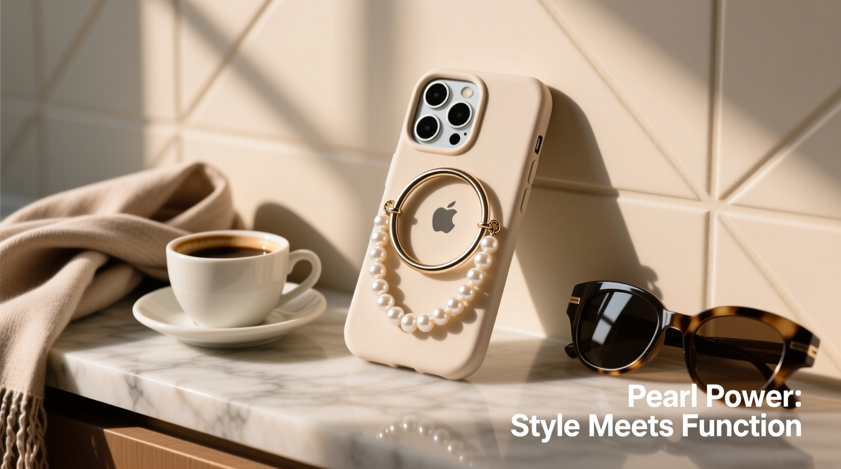 chic and practical ways to style your pearl chain phone case for iphone