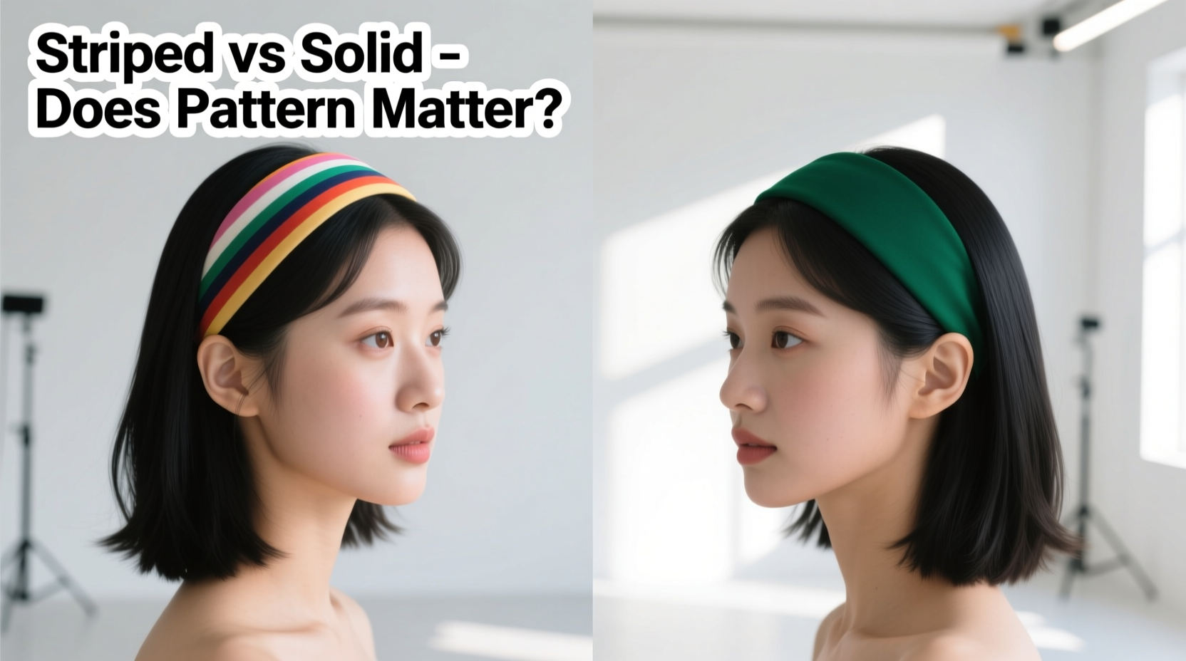 striped vs solid headbands does anyone even notice the pattern or are they all just cute